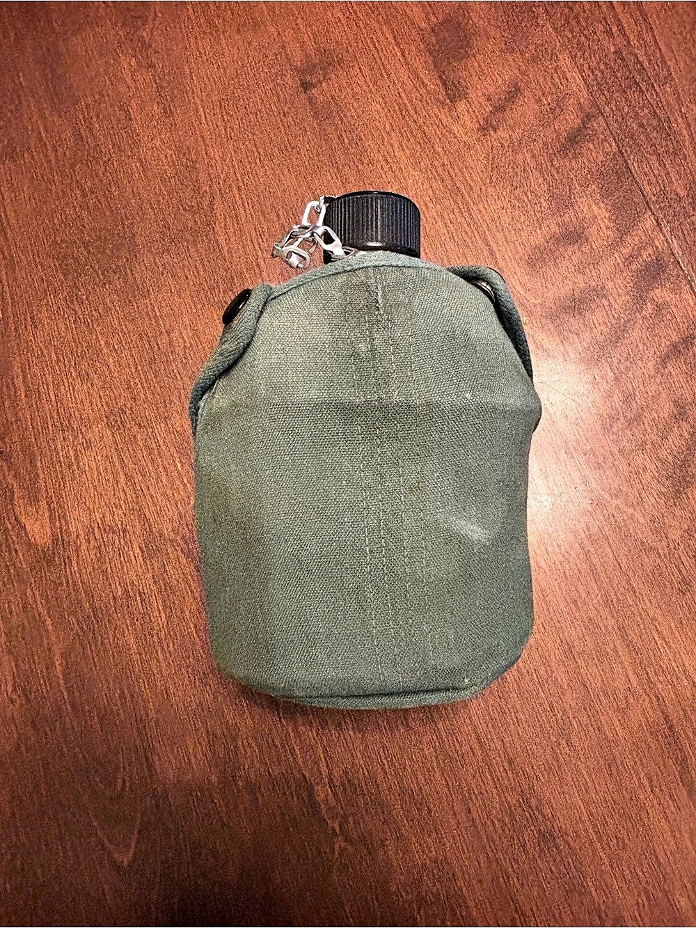 Vintage G.I. Style Aluminum Canteen & Canvas Cover